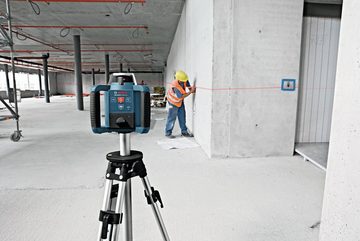 Bosch Professional Punkt- und Linienlaser GRL 300 HV, Rotationslaser mit Laserempfänger LR 1 - im Handwerkerkoffer