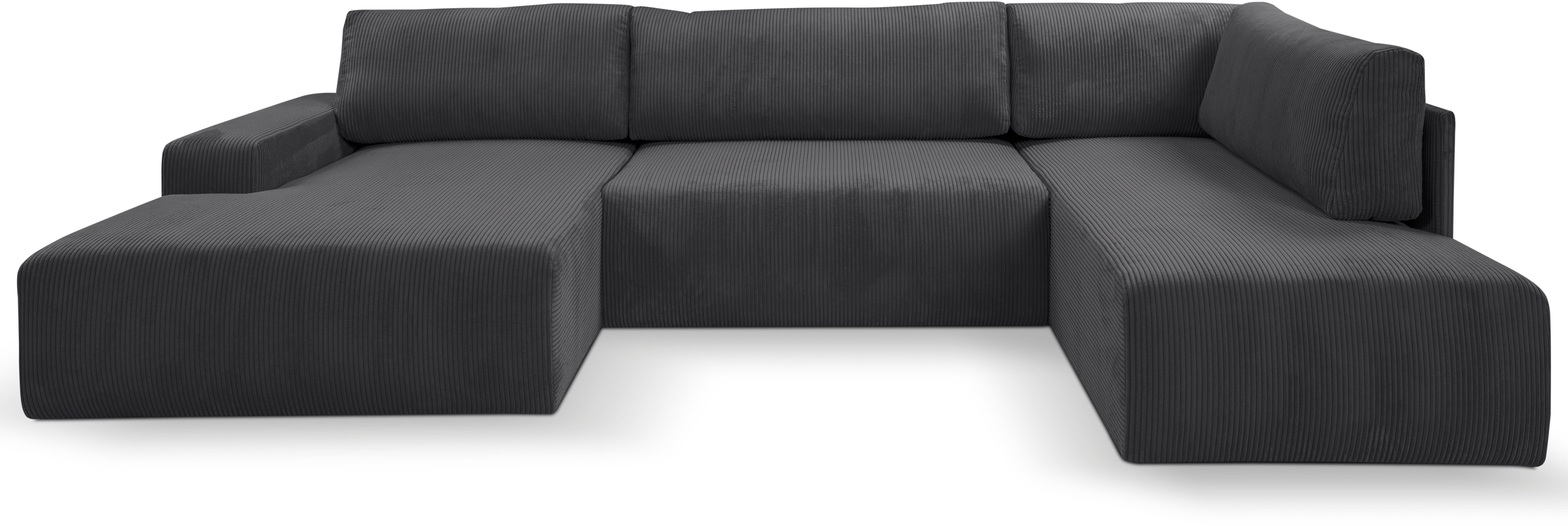 WERK2 Wohnlandschaft Rotterdam-U, U-Form, in kuschelweichem Cord oder Breit günstig online kaufen