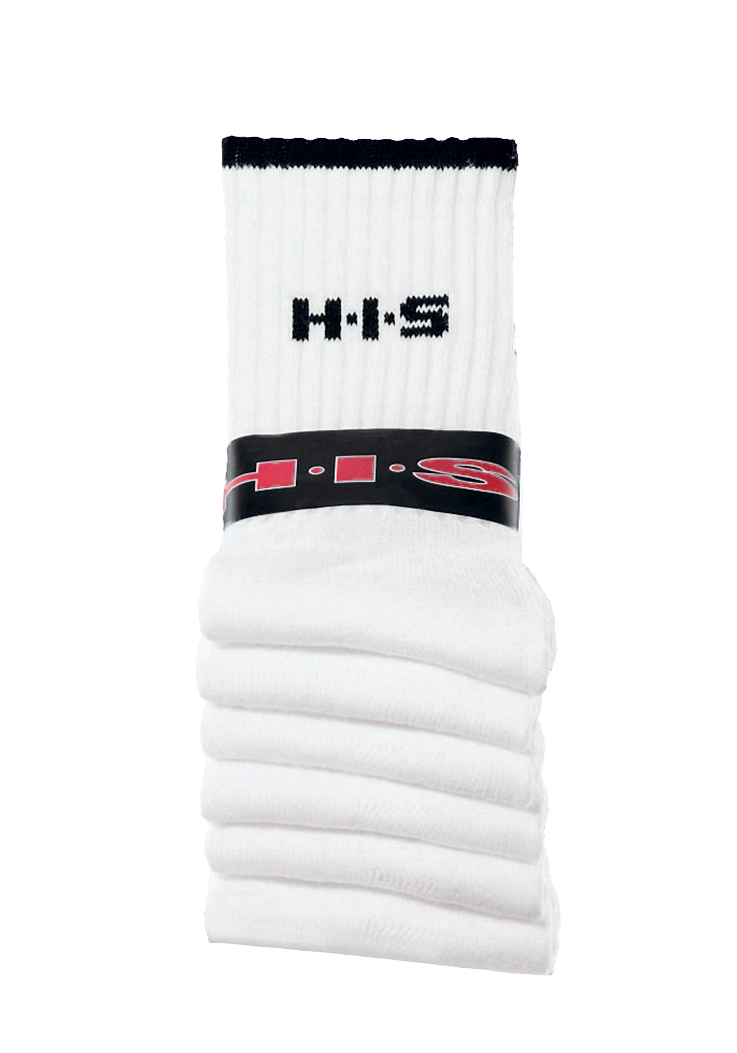 H.I.S Sportsocken, (Packung, 6 Paar), mit Frottee & verstärkten Belastungsz günstig online kaufen