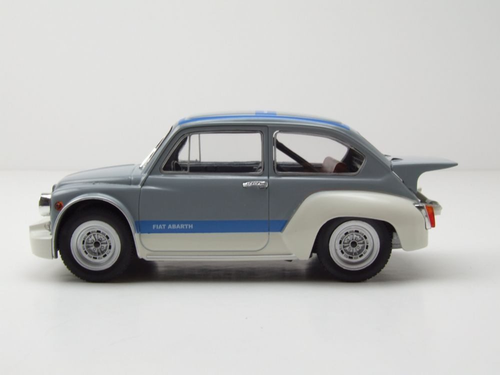 Whitebox Modellauto Fiat Abarth 1000 Gr.2 1970 grau blau, Maßstab 1:24