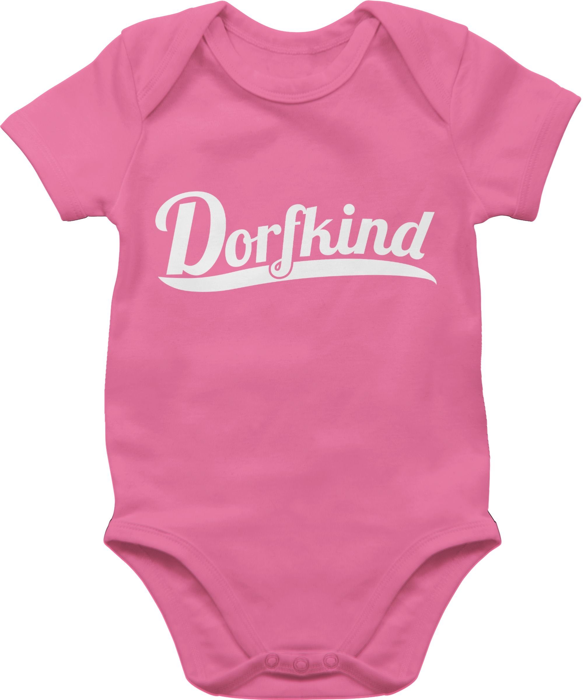 Shirtracer Shirtbody Dorfkind Weiss Sprüche Baby 2 Pink | Shirtbodies