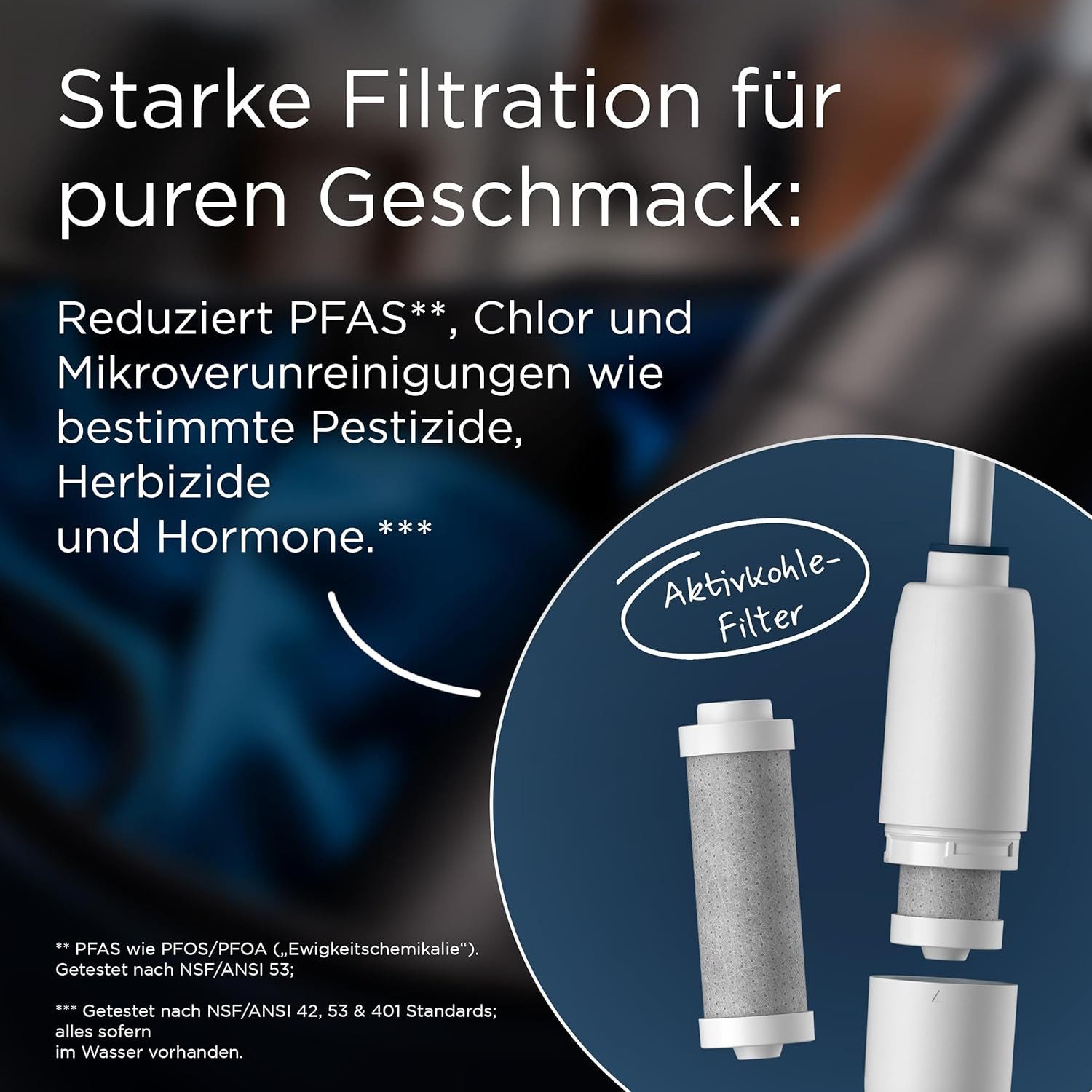 BRITA Wasserfilter BRITA LARQ Ersatzfilter Pack 3 für BRITA LARQ iQ und Filterflaschen, Zubehör für BRITA LARQ Filter-Trinkflaschen, Ersatz-Wasserfilter reduzie – Bild 2 von 5