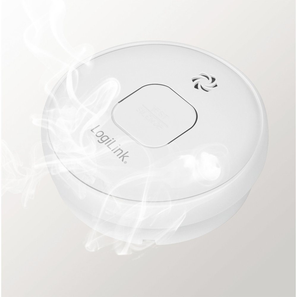 LogiLink LogiLink SC0016 Rauchwarnmelder inkl. 10 Jahres-Batterie batteriebetr Rauchmelder