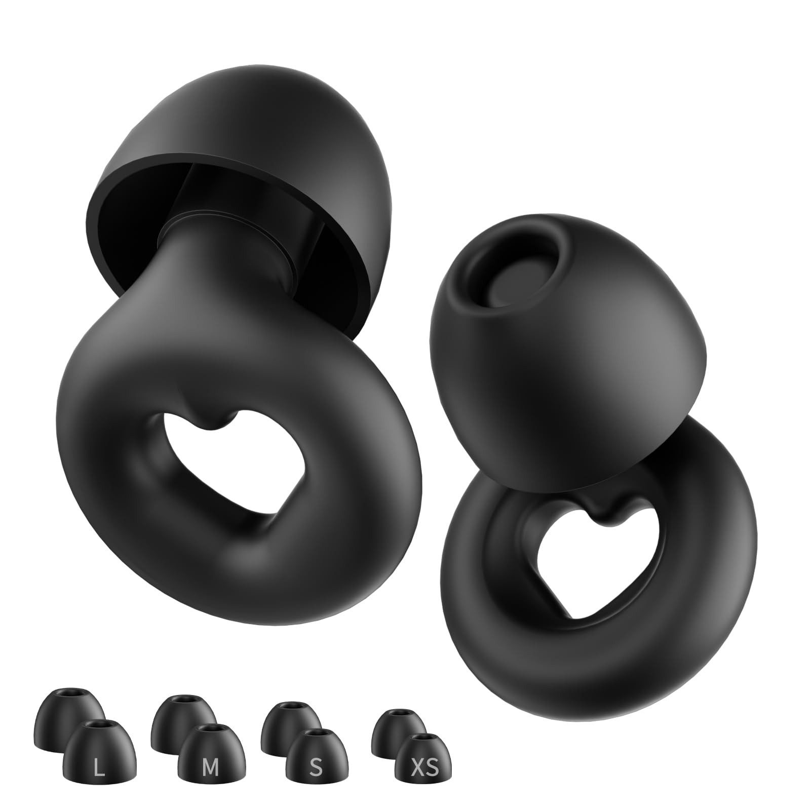 YI Gehörschutzstöpsel Ohrstöpsel zum Schlafen Silikon,wiederverwendbarer Gehörschutz