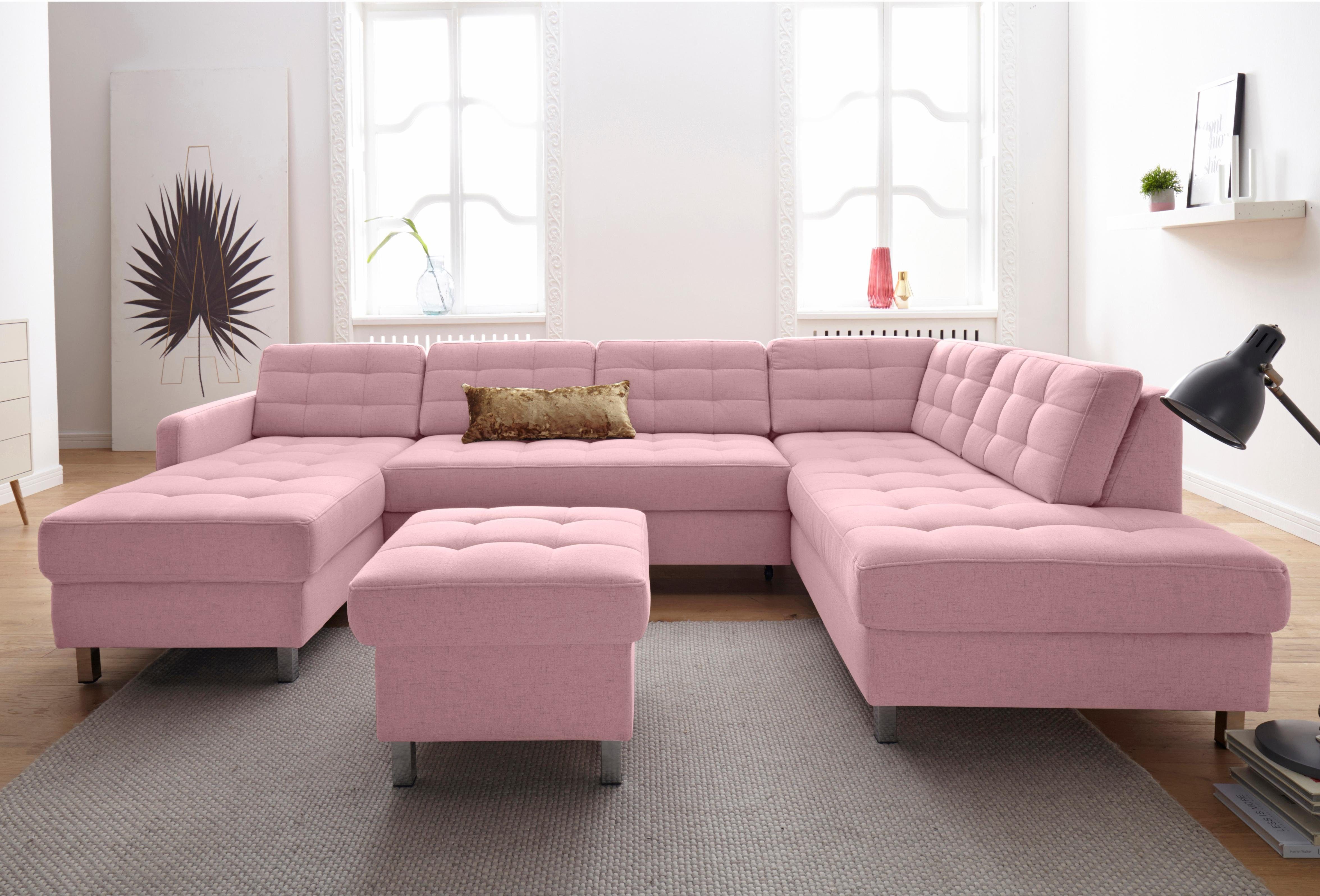 sit&more Wohnlandschaft "Picasso U-Form" wahlweise mit Bettfunktion und Bet günstig online kaufen