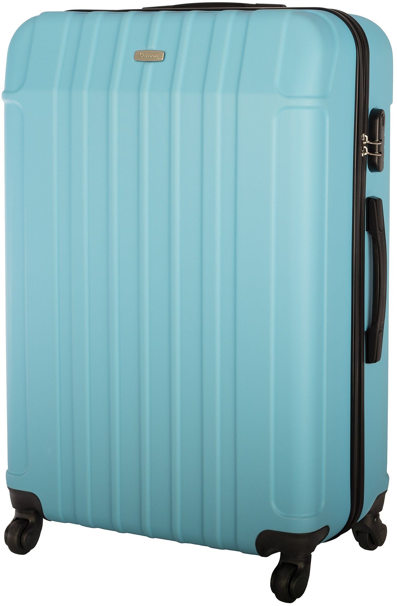 Cahoon sky-blue XL, Hartschale Koffer Trolley Rollen Reisekoffer Hartschalen-Trolley Hartschalenkoffer 104 4 / Liter