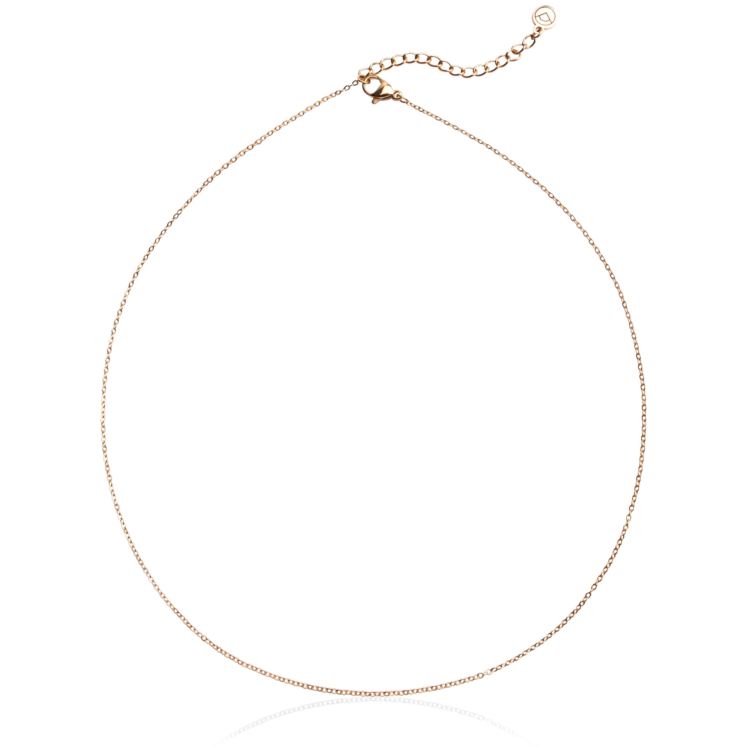 Edelstahlkette Feine Gliederkette aus Edelstahl • filigrane Mix & Match Kette • 40cm