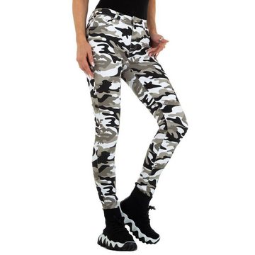 Ital-Design Skinny-fit-Jeans Damen Freizeit Camouflage Skinny Jeans in Camouflage