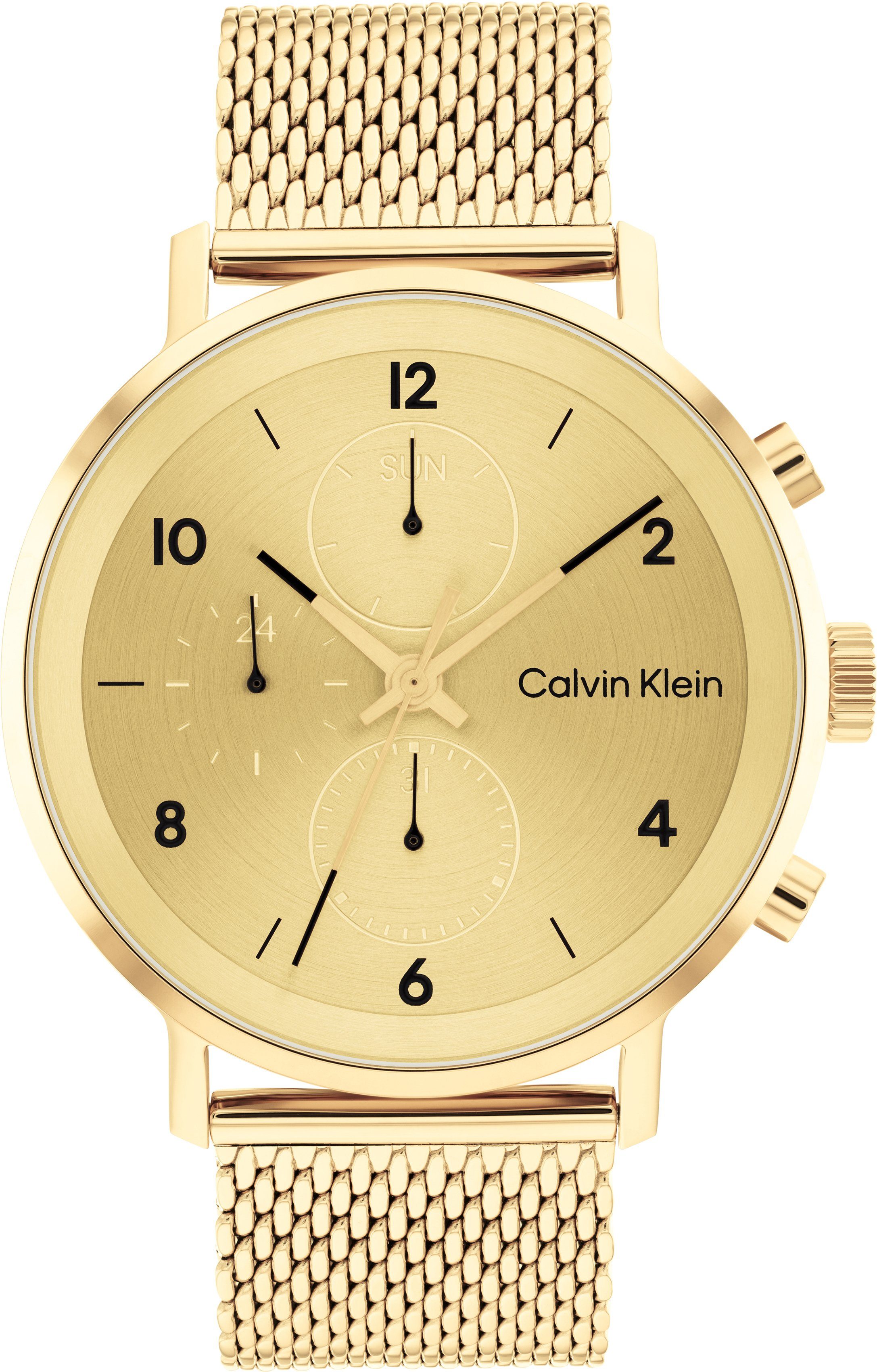 Calvin Klein Multifunktionsuhr Modern Multifunction, 25200109, Quarzuhr, Armbanduhr, Herrenuhr, Datum, IP-Beschichtung