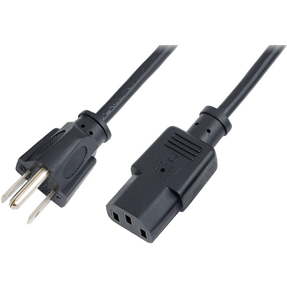 LogiLink LogiLink Strom Anschlusskabel [1x NEMA 5-15 Stecker - 1x Kaltgeräte-St Stromkabel, (180.00 cm)