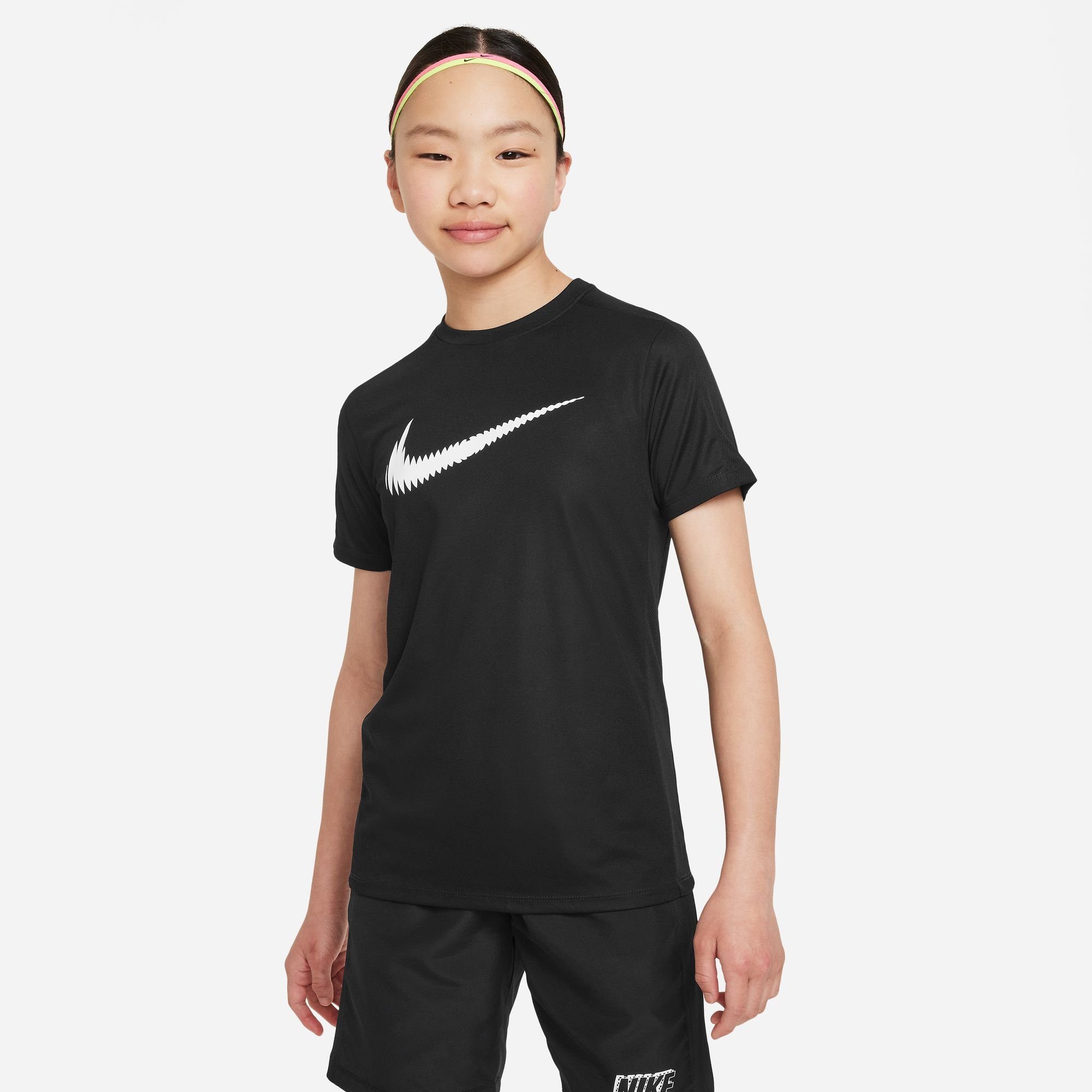 DF für K GX Sleeve NK Short Kinder Nike - TOP Trainingsshirt BLACK/WHITE TRPHY