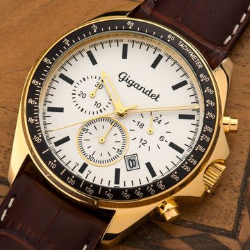 Gigandet Chronograph Volante, Mineralglas, Chronograph, Datumsanzeige, Tachymeter