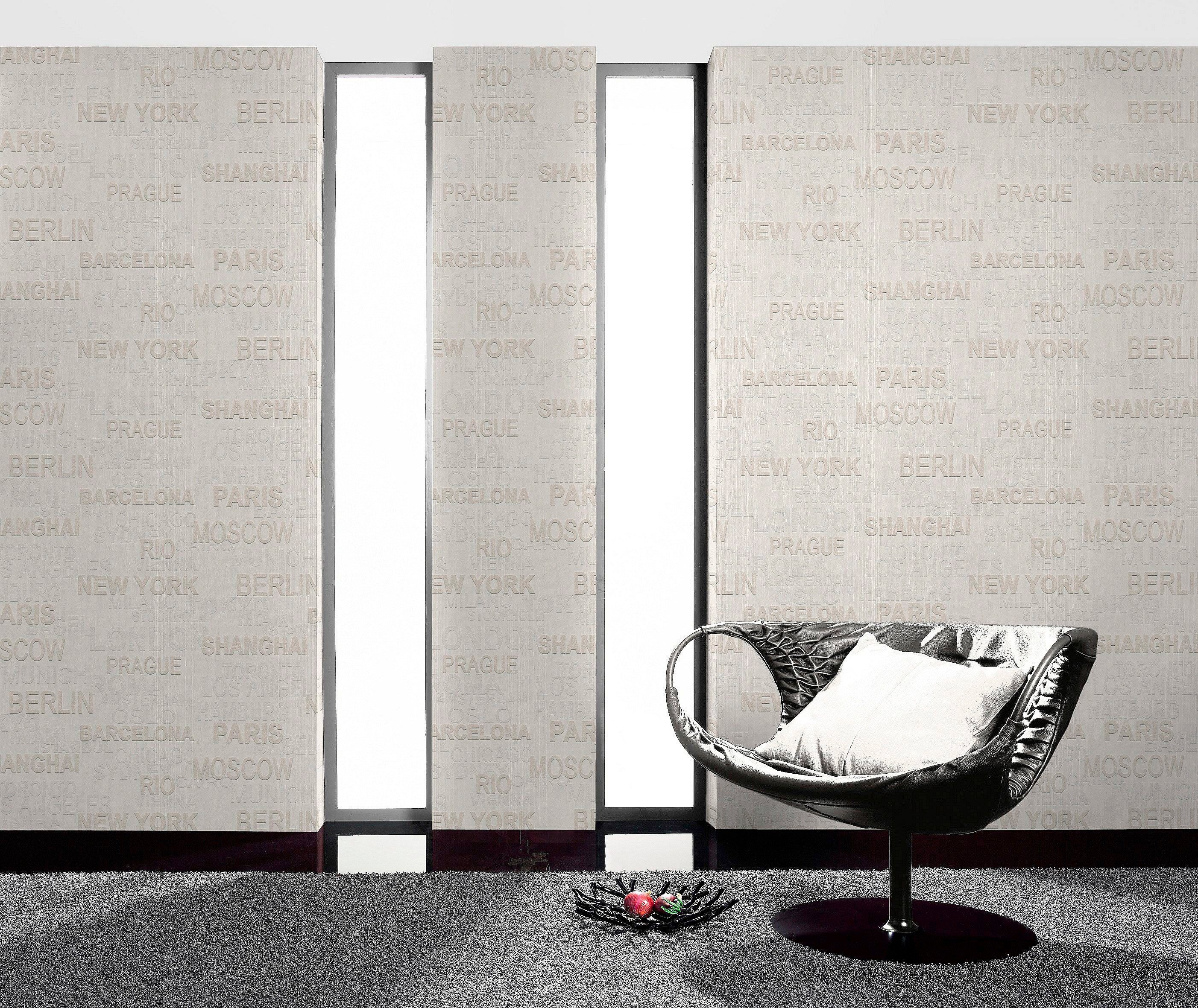 Rasch Strukturtapete Wallton 2020, aufgeschäumt, Stadt, günstig online kaufen