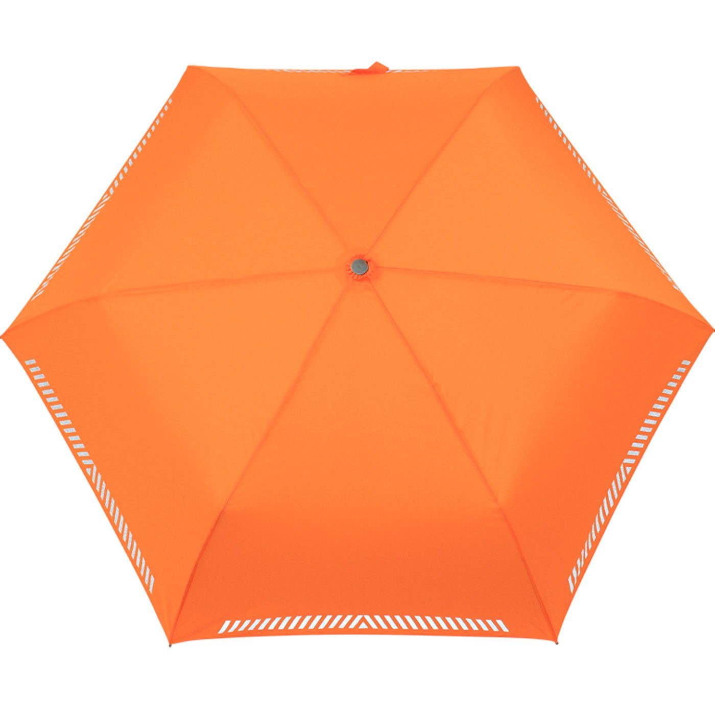 extra Mini neon-orange iX-brella leicht, reflektierend Safety Kinderschirm Reflex Taschenregenschirm