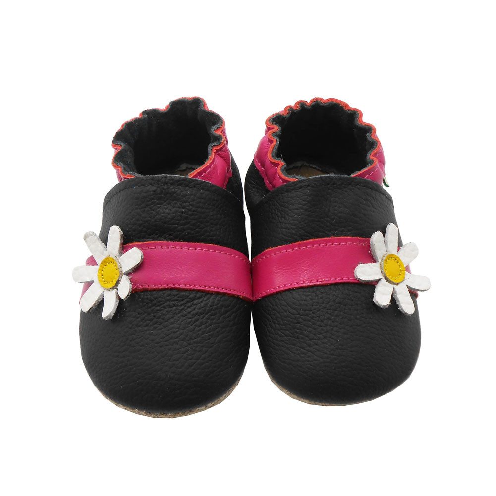 Sayoyo Lederpuschen baby Lauflernschuhe Hausschuhe Weiche 100% Leder Krabbelschuh elastisch