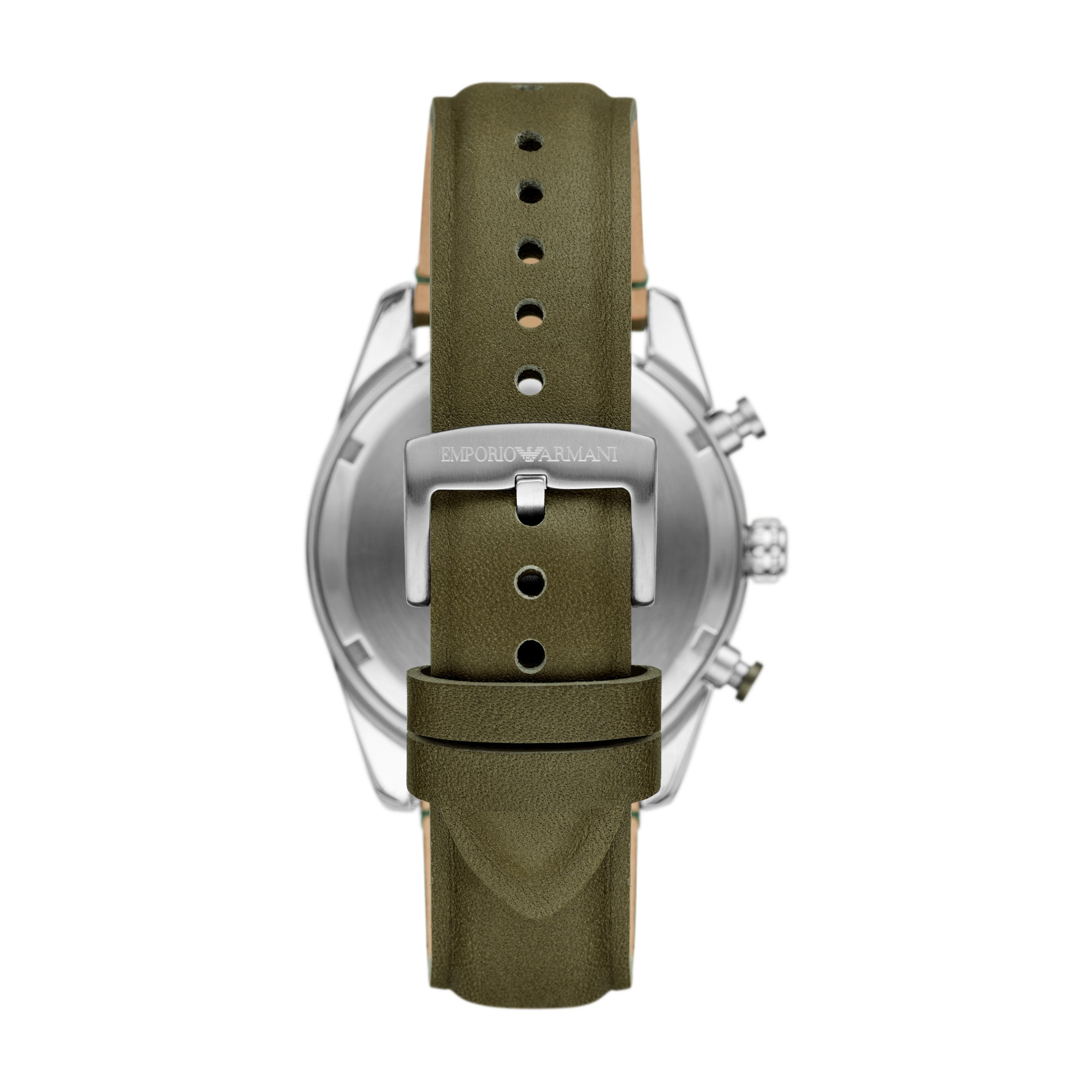 Emporio Armani Chronograph AR11709, Quarzuhr, Armbanduhr, Herrenuhr, Lederarmband, analog, Tag