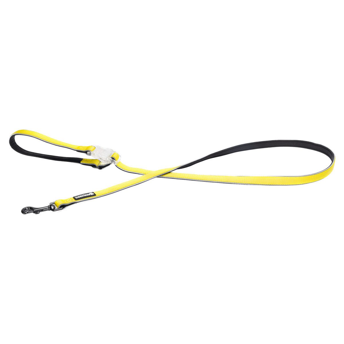 Beeztees Hundeleine Hundeleine Parinca Safety Gear LED Nylon gelb