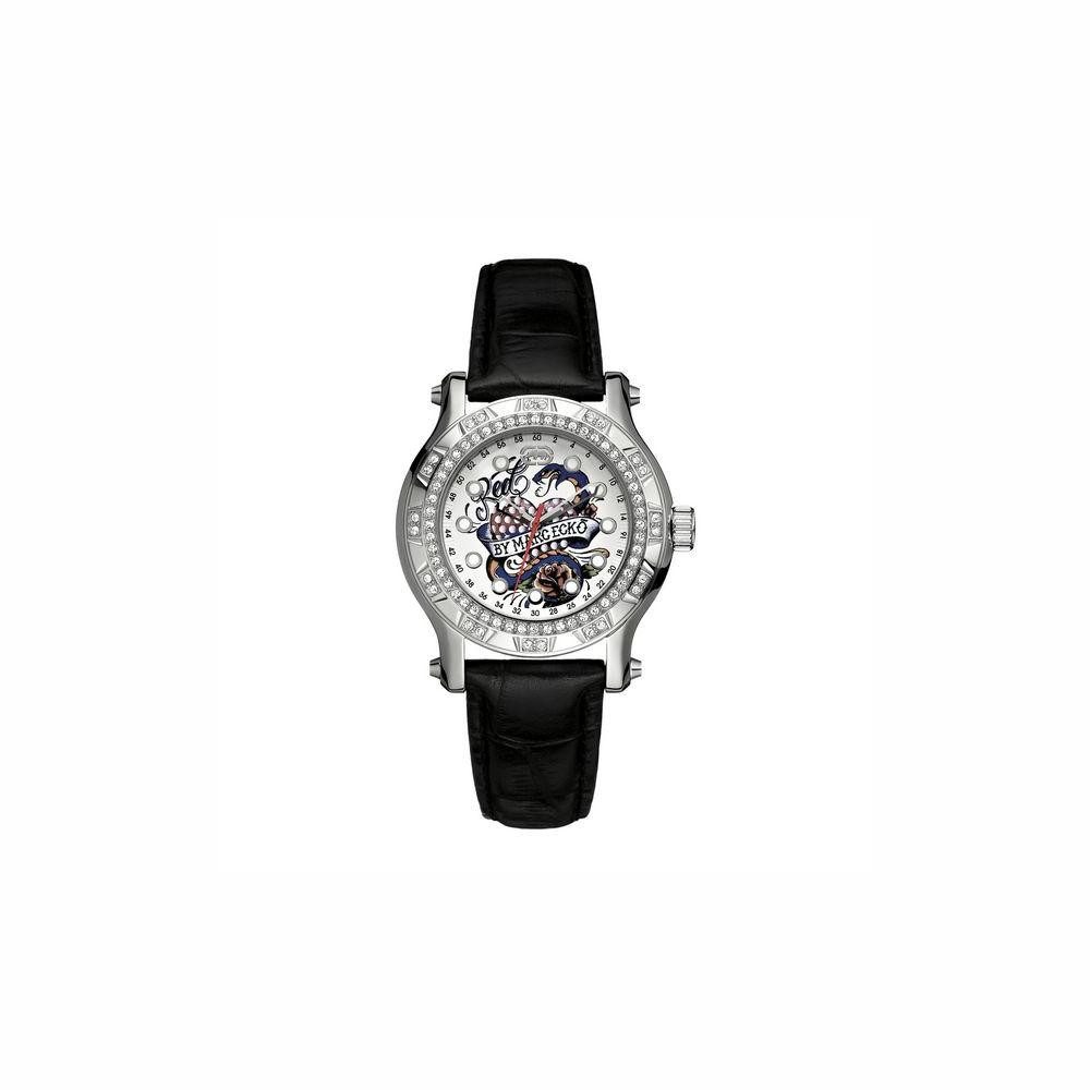 Marc Ecko Quarzuhr Marc ecko Damen-Armbanduhr Uhr LederArmbanduhr Uhr Marc Ecko E12589M1