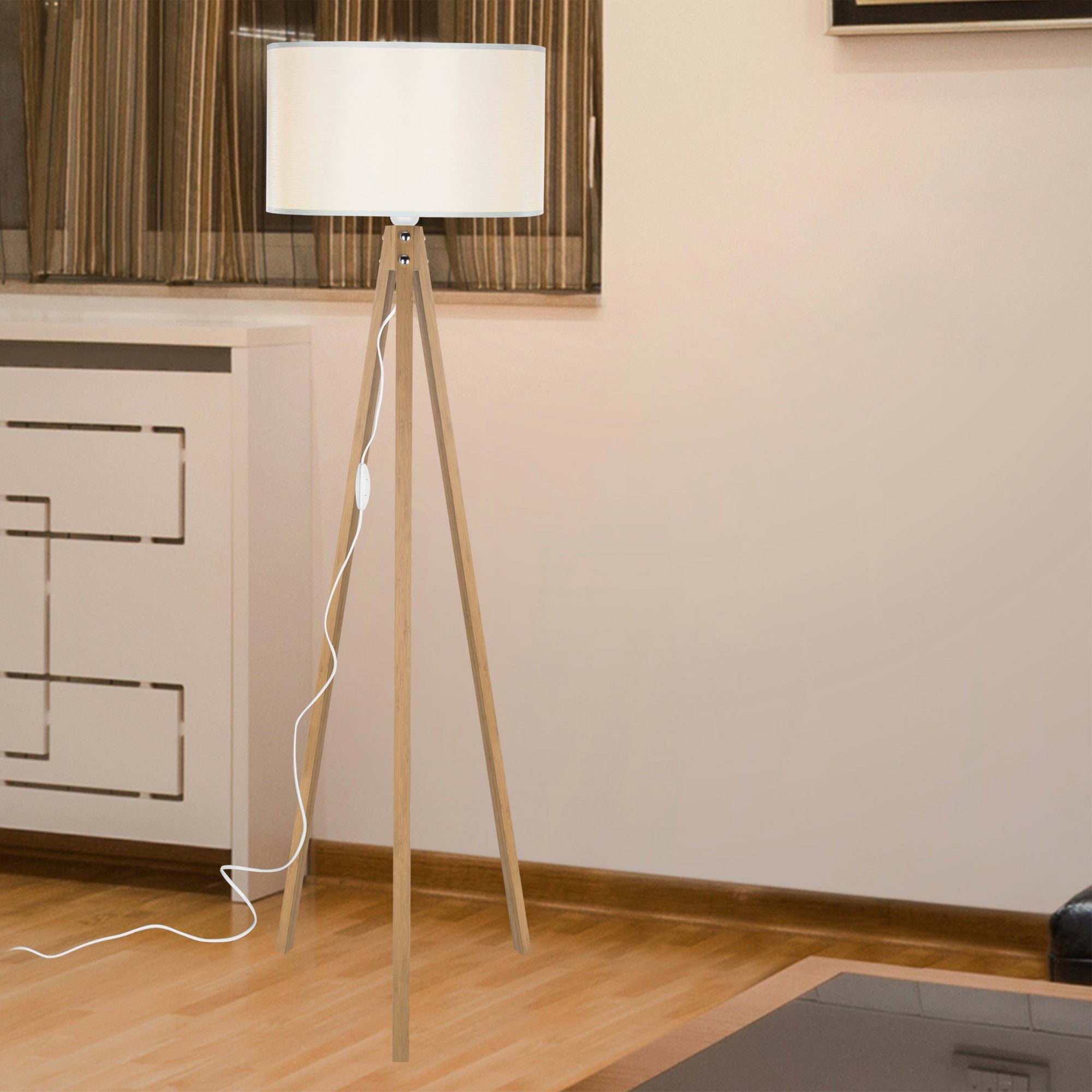 lux.pro Stehlampe, ohne Leuchtmittel, Rochester Stehleuchte günstig online kaufen