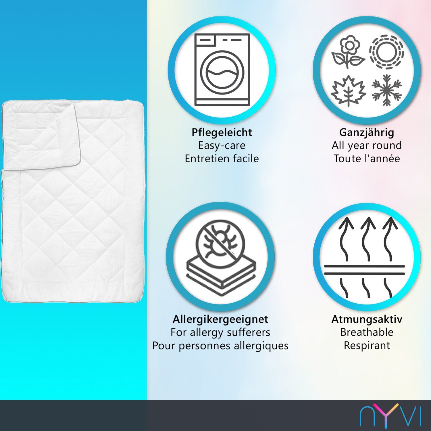 NYVI 4-Jahreszeitenbett NYVI 4-Jahreszeiten Bettdecke AllYearComfy günstig online kaufen
