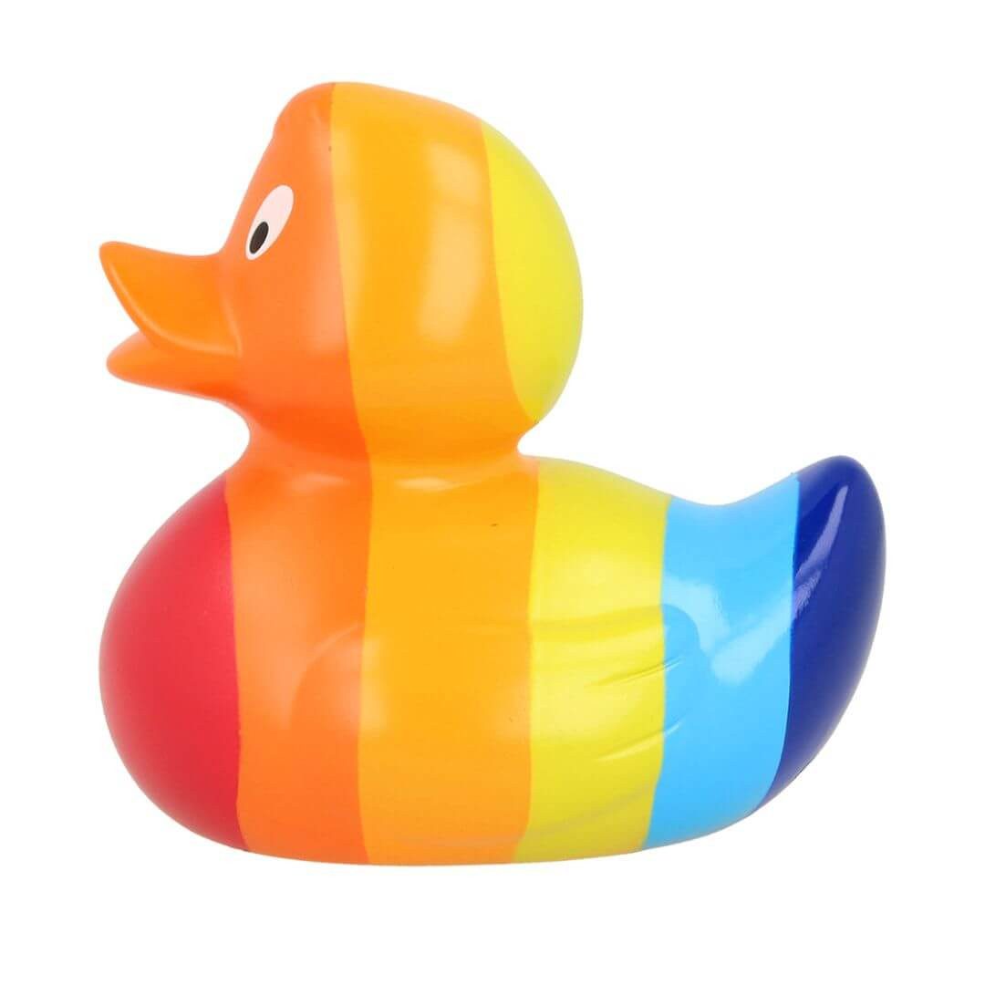 Lilalu Wasserspielzeug Badeente Regenbogen