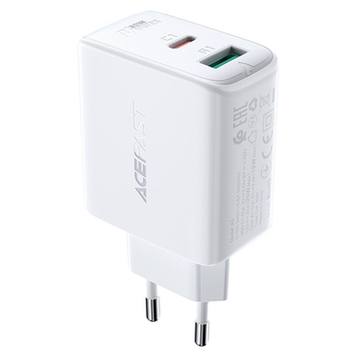 Acefast Acefast WandLadegerät USB USB-C USB 32W PPS PD QC 3.0AFC Smartphone-Ladegerät