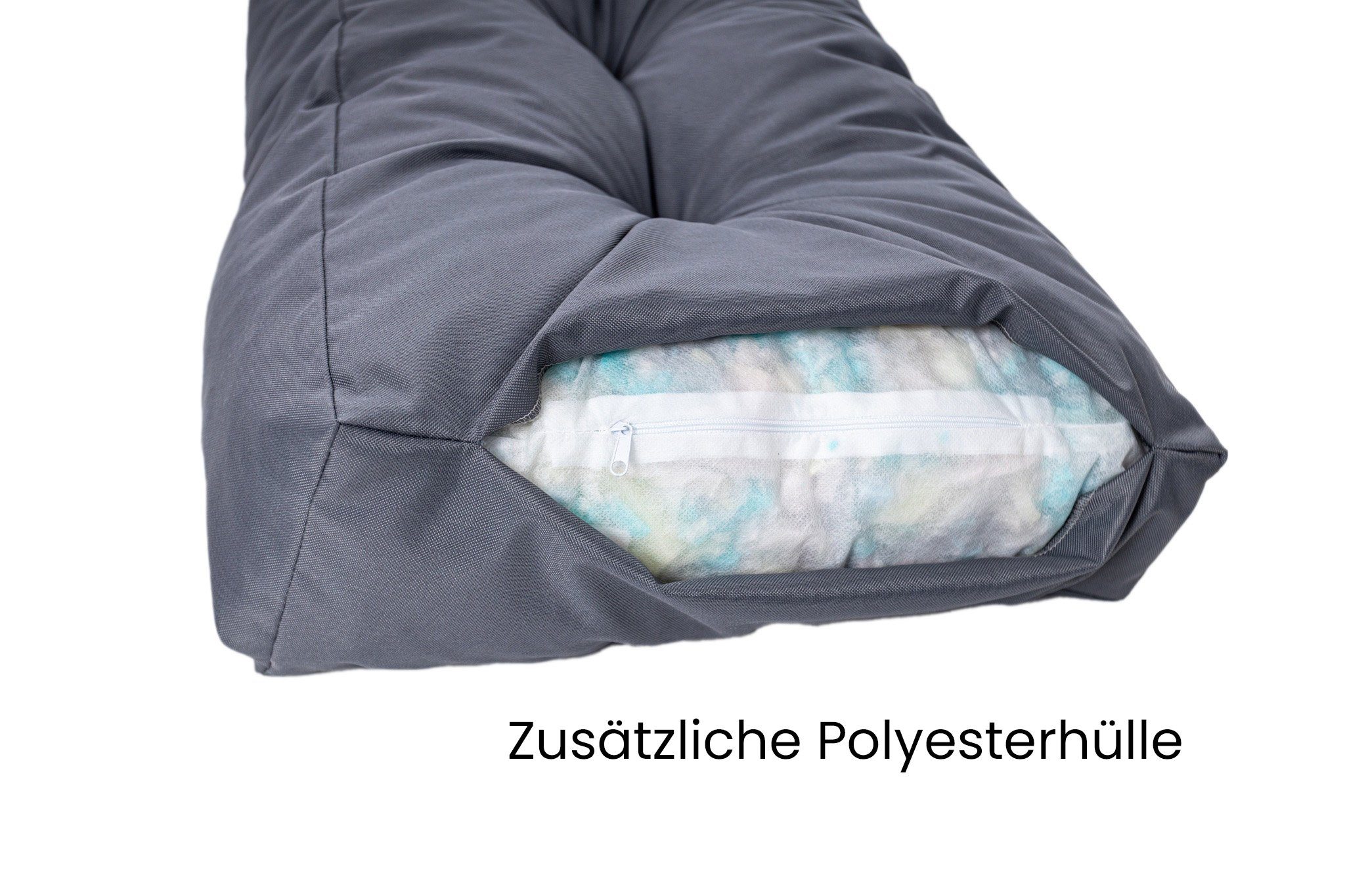 TexDeko Palettenkissen Set Modell: Comfort 2-TLG, Palettenkissen Set wasserabweisend, Premium Qualität