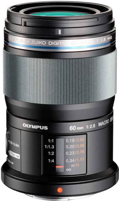 Olympus M.ZUIKO DIGITAL ED 60 mm Makroobjektiv, (passend für Olympus & OM SYSTEM MFT Kameras)