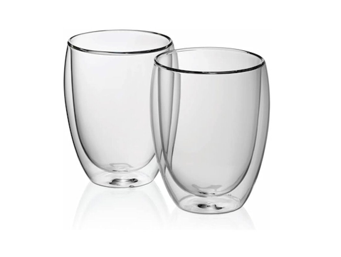 kela Gläser-Set Kela Latte-Macchiatoglas Cortona 2er Set, Glas, doppelwandige
