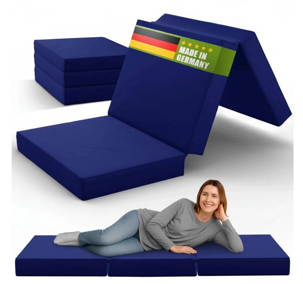 Klappmatratze Faltmatratze, Gästebett klappbar, Gästematratze, shogazi ®, 12 cm hoch, MADE IN GERMANY