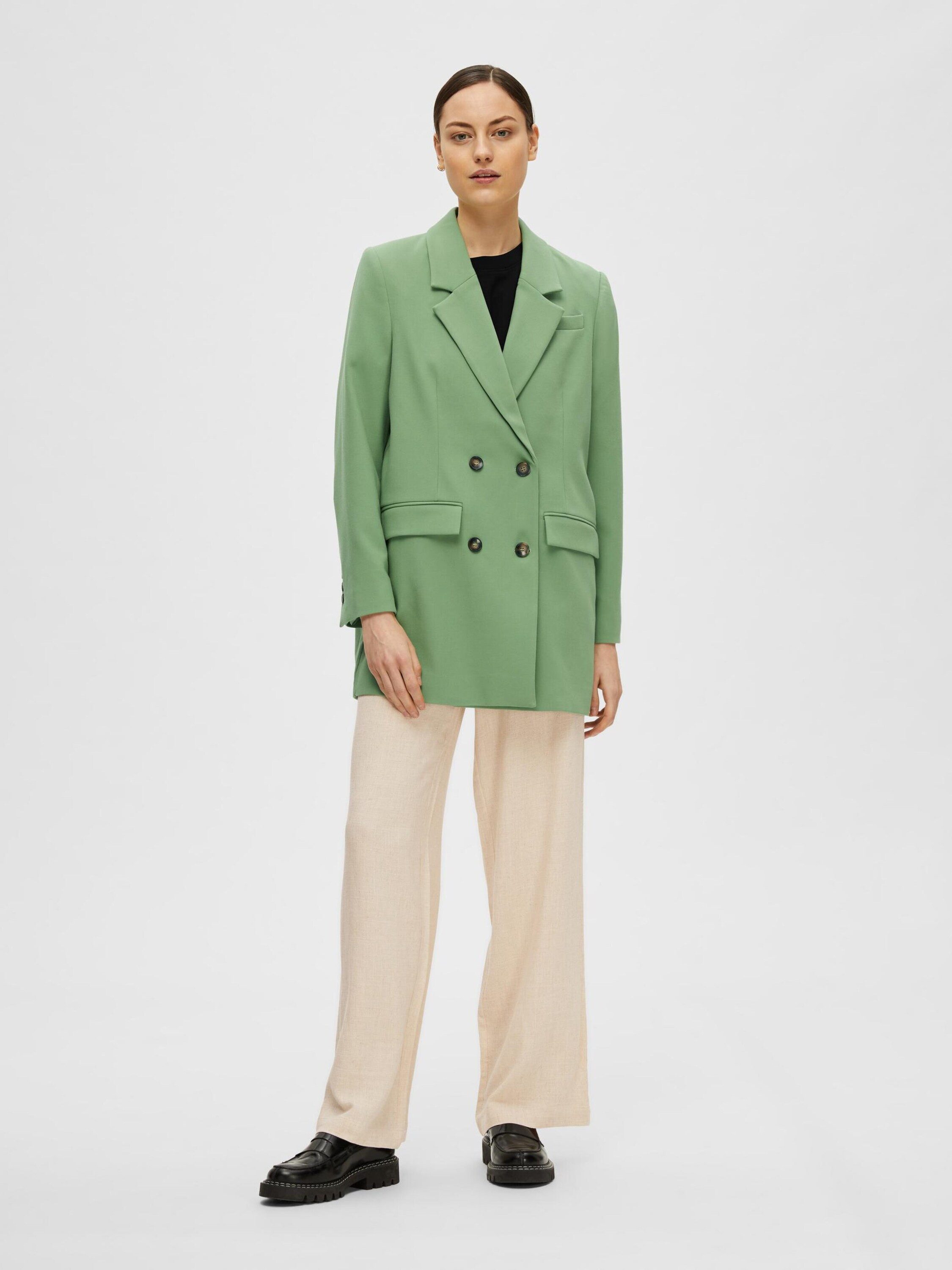 Selected Stoffhose Viva-Gulia (1-tlg) Drapiert/gerafft