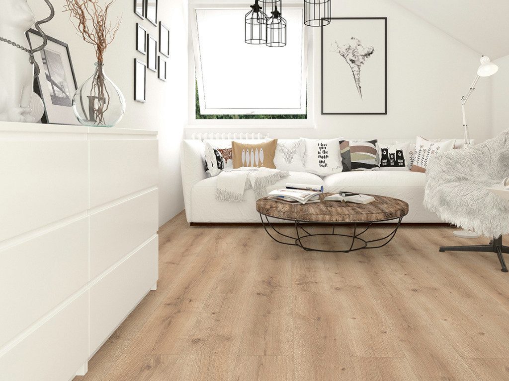 BASICfloor Laminat Laminat Lifestyle Trend Bellemont Oak light brown Landhausdiele
