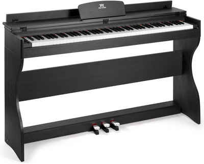 MUSTAR Digitalpiano E-Piano mit 88 Tasten, Ständer, 3 Pedalen, 2 Kopfhöreranschlüssen (1-St), für Anfänger, LCD-Bildschirm,2x20W Lautsprecher, USB/MIDI