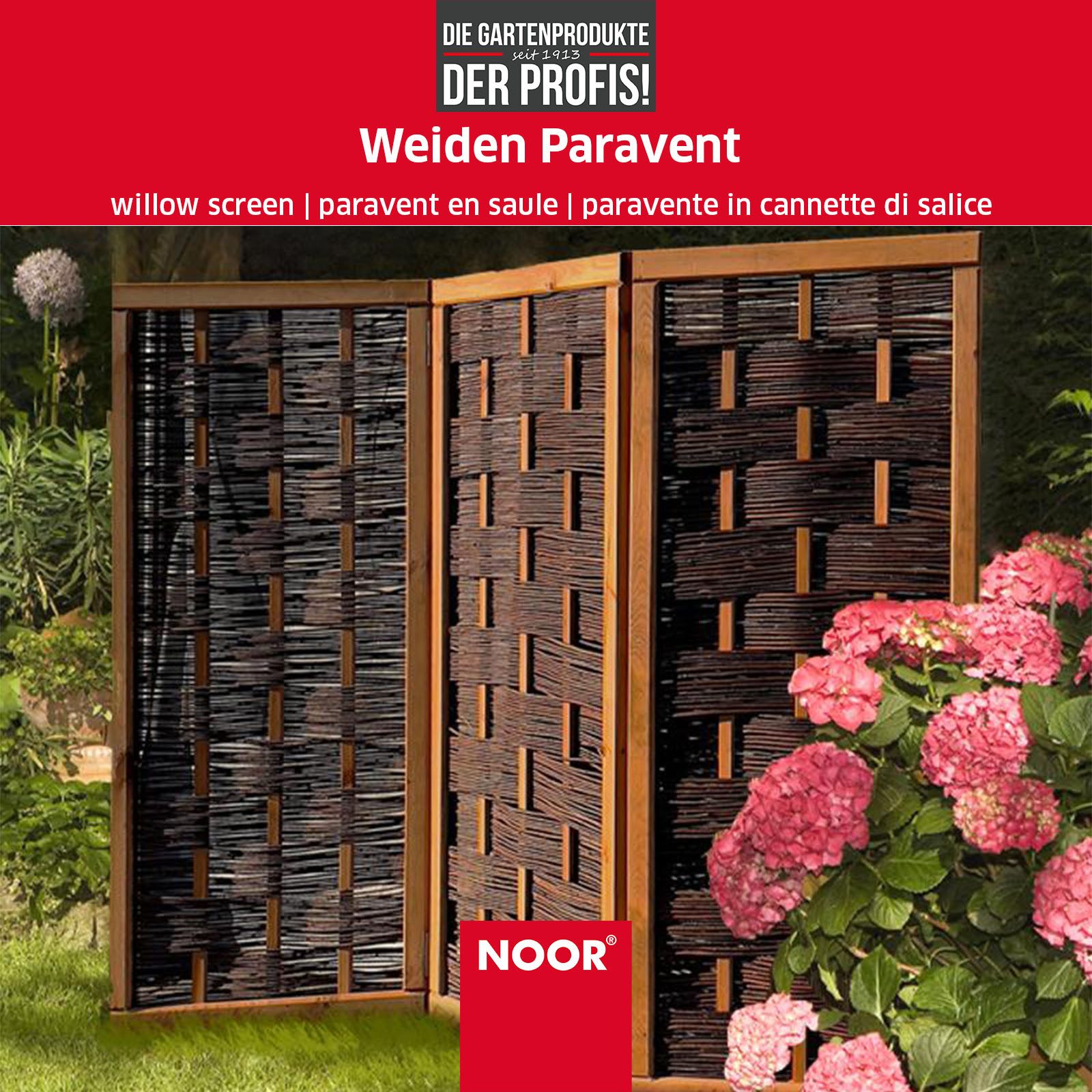 NOOR Paravent Weide Deluxe - klappbar - Sichtschutz-Module (3 St), hochwert günstig online kaufen