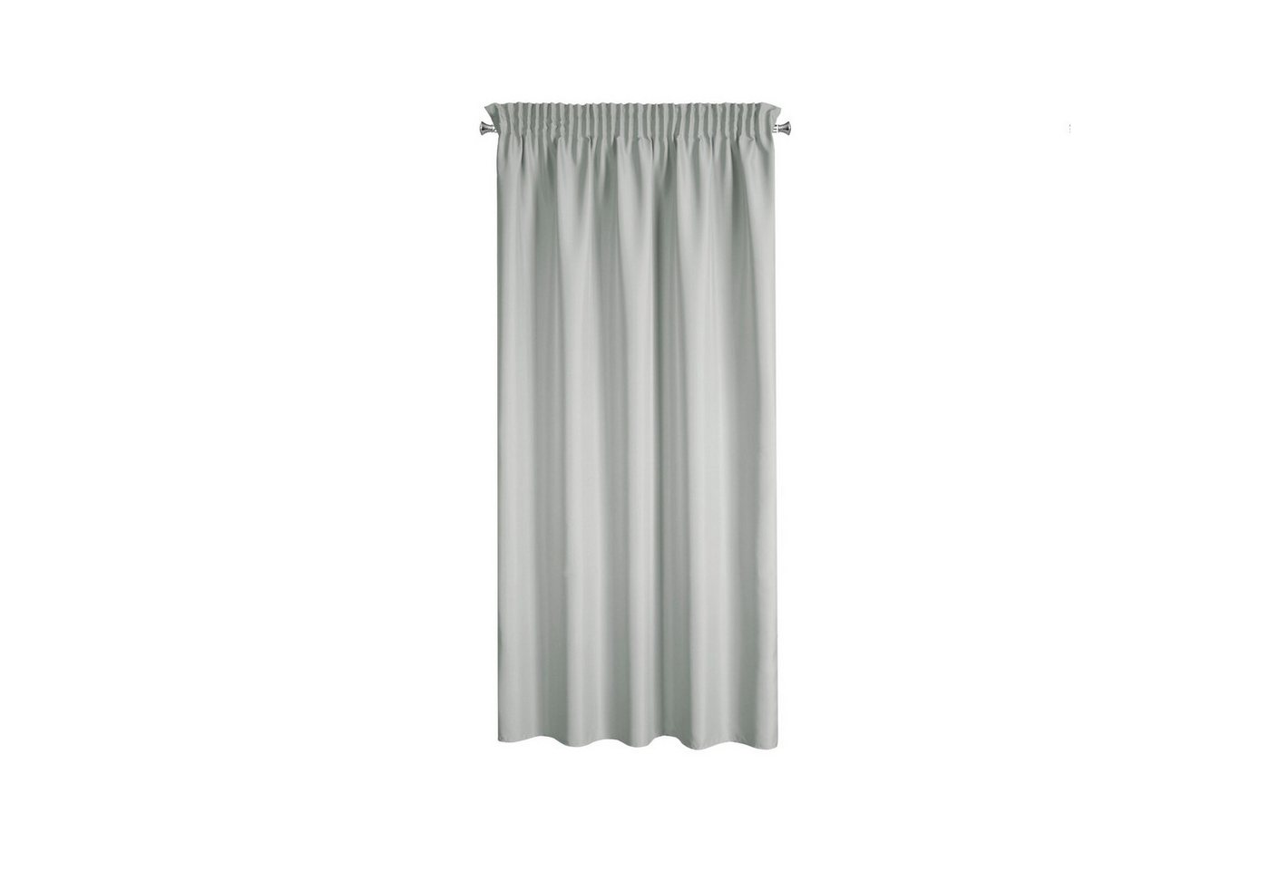 Eurofirany Vorhang Einfarbiger Vorhang – Blickdichter Stoff mit matter Oberfläche, Kräuselband, Satinbindung, pflegeleicht, 140 g/m² – 100 % Polyester