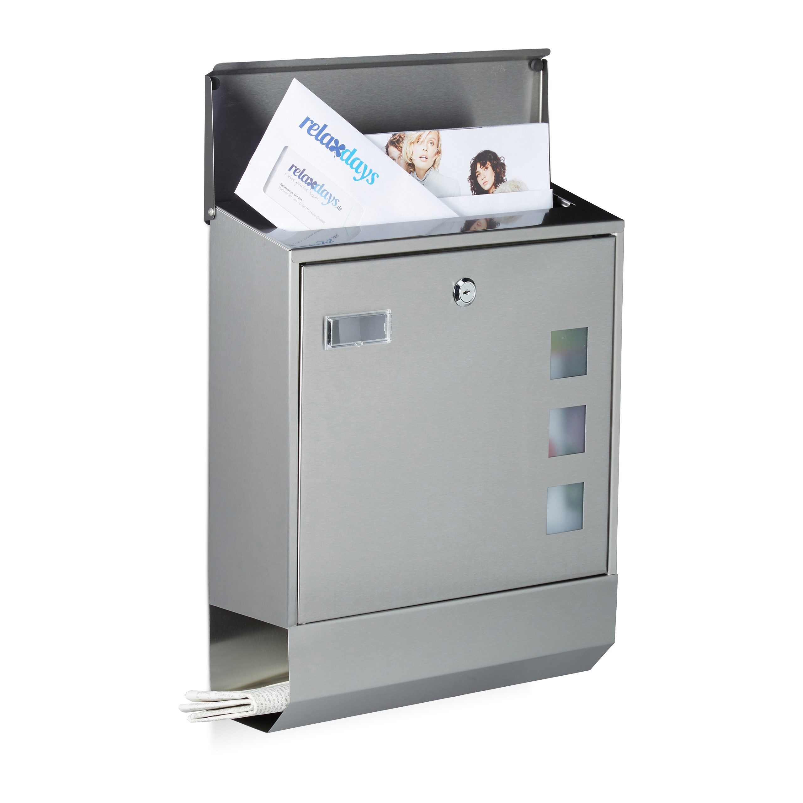 relaxdays Briefkasten Edelstahl günstig online kaufen