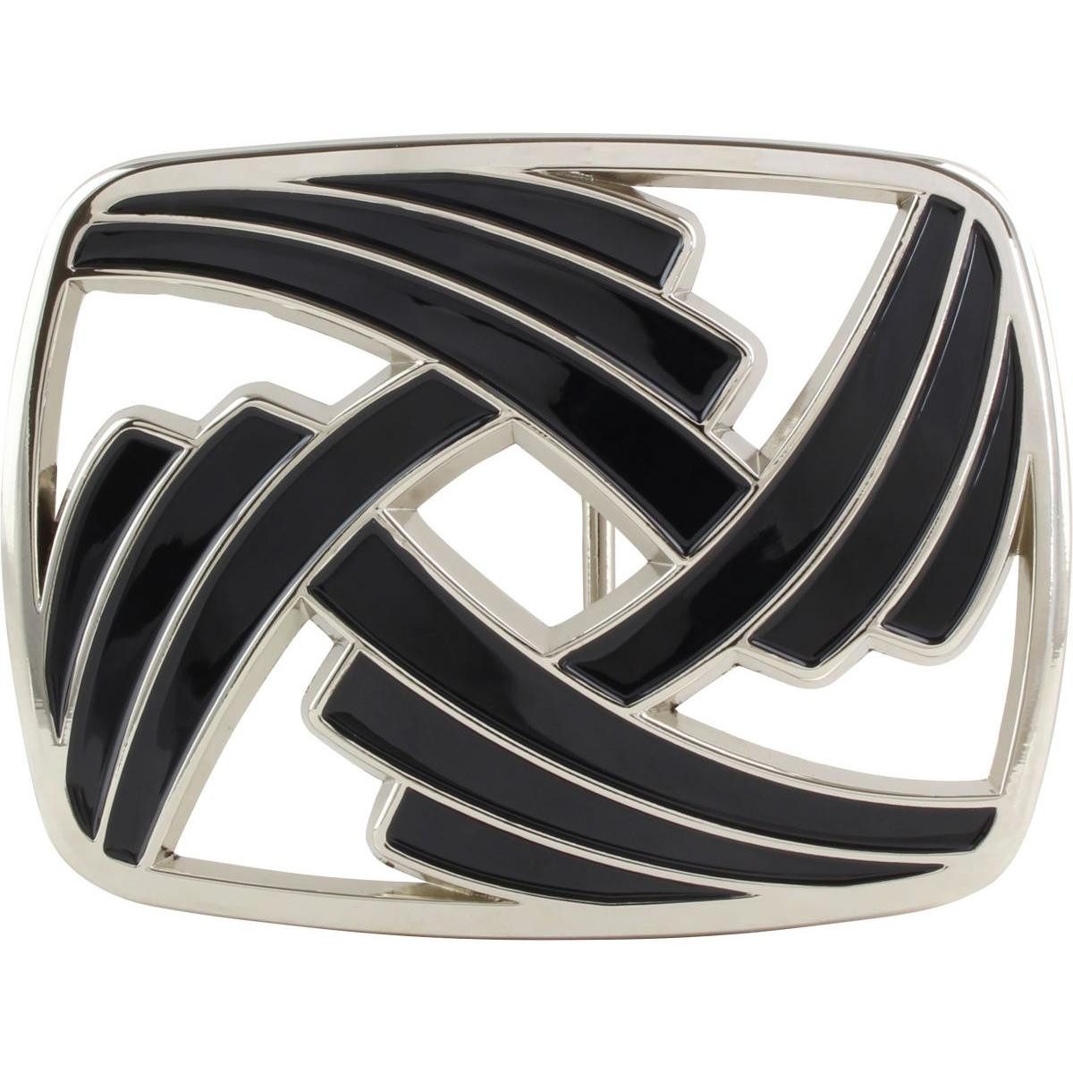 BELTINGER Gürtelschnalle Black Lines 4,0 cm - Buckle Wechselschließe Gürtelschließe 40mm - Gürt (1-St)