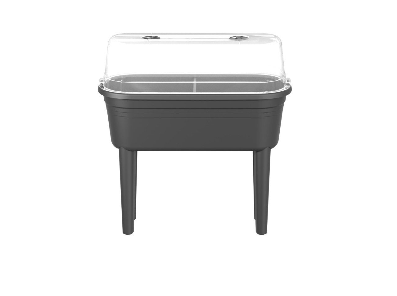 Elho Hochbeet Florus Anzuchttisch Set 79,5 x 37 x 78 cm grau