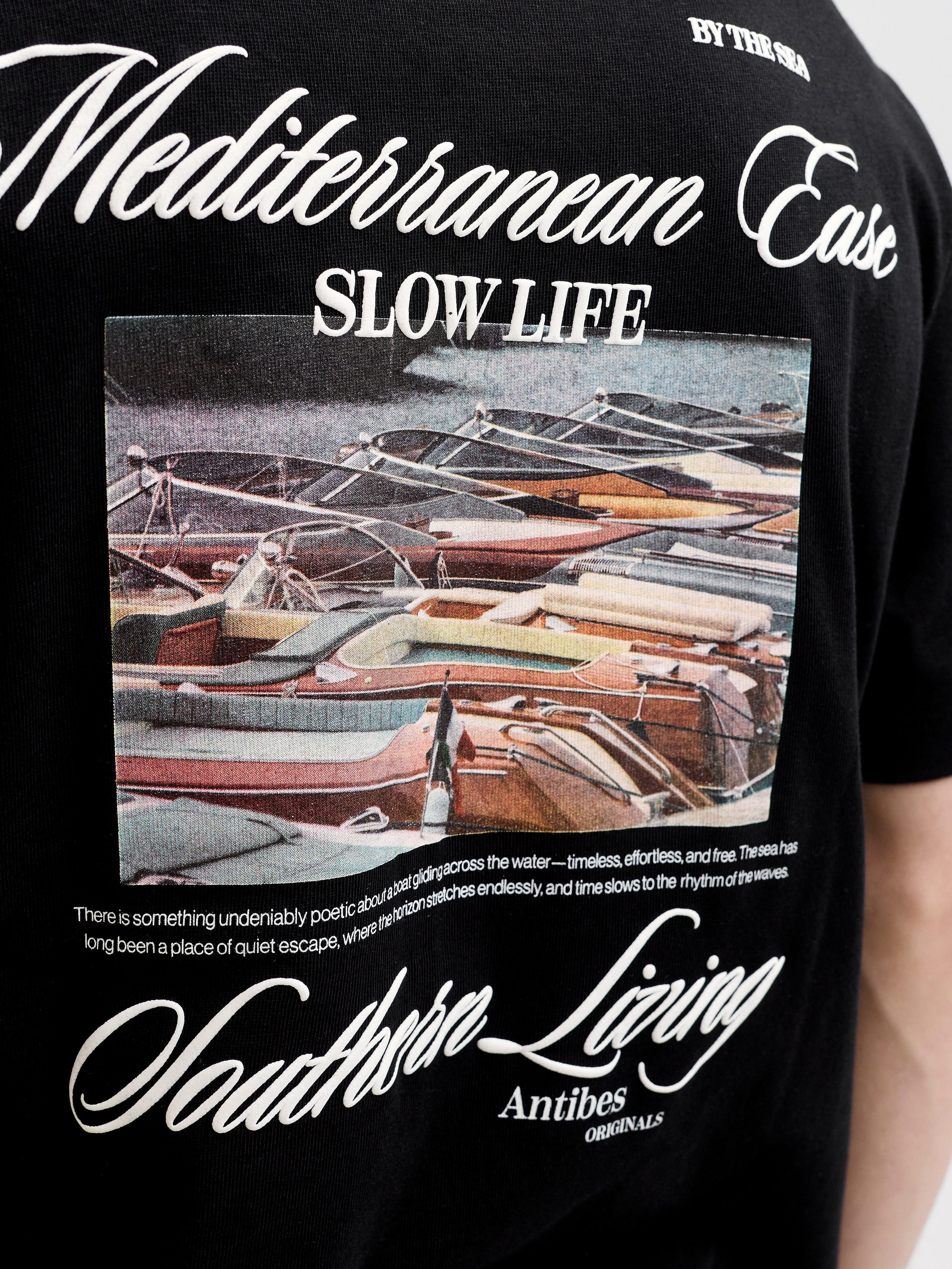 Jack & Jones T-Shirt JORCASSIS PHOTO BACK TEE SS CREW NECK mit Print – Bild 3 von 5
