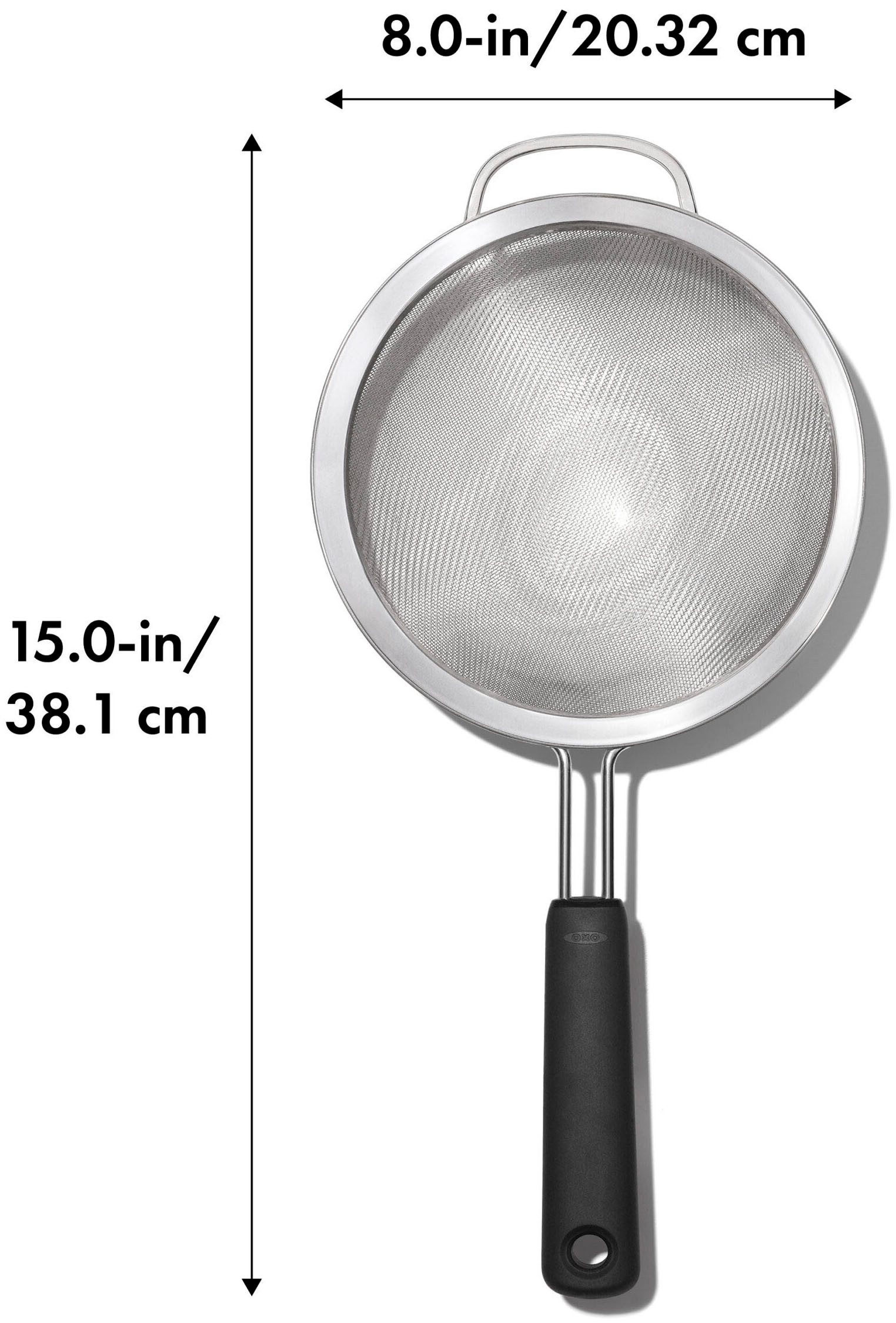 OXO Good Grips Küchensieb, Edelstahl, 20,3 cm – Bild 4 von 4