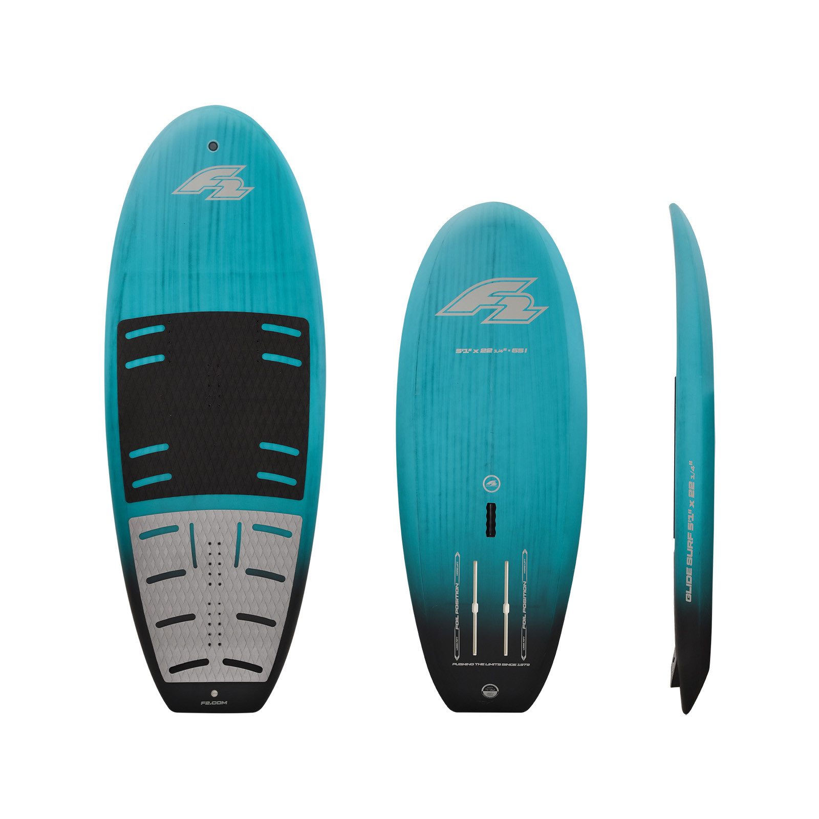 F2 Kiteboard F2 Foil Board Glide Surf Team 90 l Türkis 2024/25
