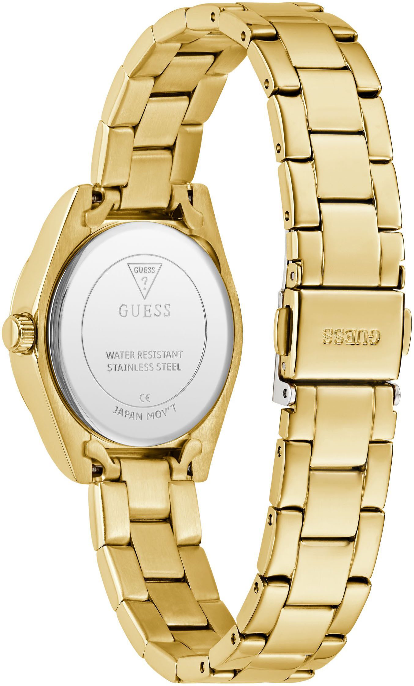 Guess Quarzuhr MINI LUNA GW0841L5, Armbanduhr, Damenuhr, Edelstahlarmband