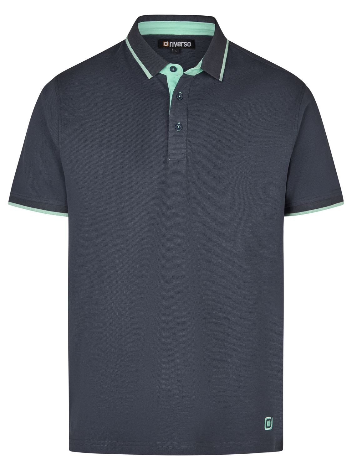 riverso Poloshirt Herren Polohemd RIVLeano 3er-Set Regular Fit (Vorteilspack, 3-tlg) Basic Sommer Shirt aus 100% Baumwolle – Bild 5 von 5