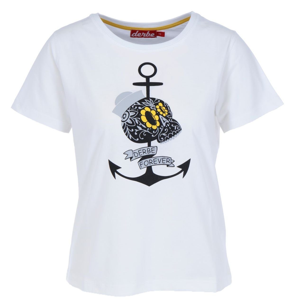 Derbe Print-Shirt Mrs Skull T-Shirt
