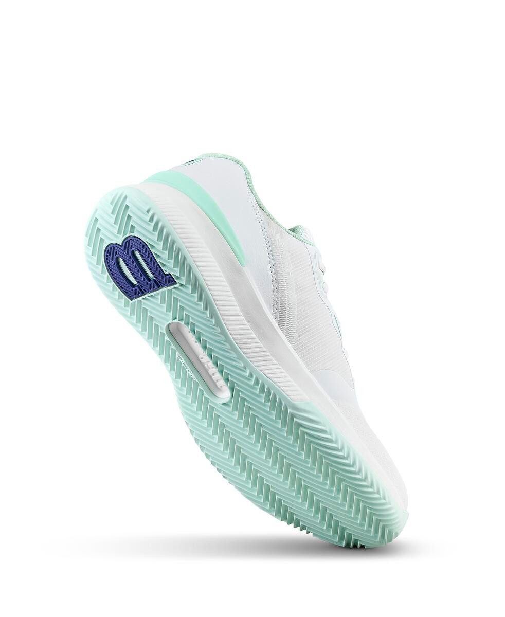 Wilson Intrigue Pro Clay/Sandplatz 2026 weiss/mint/blau Damen Tennisschuh