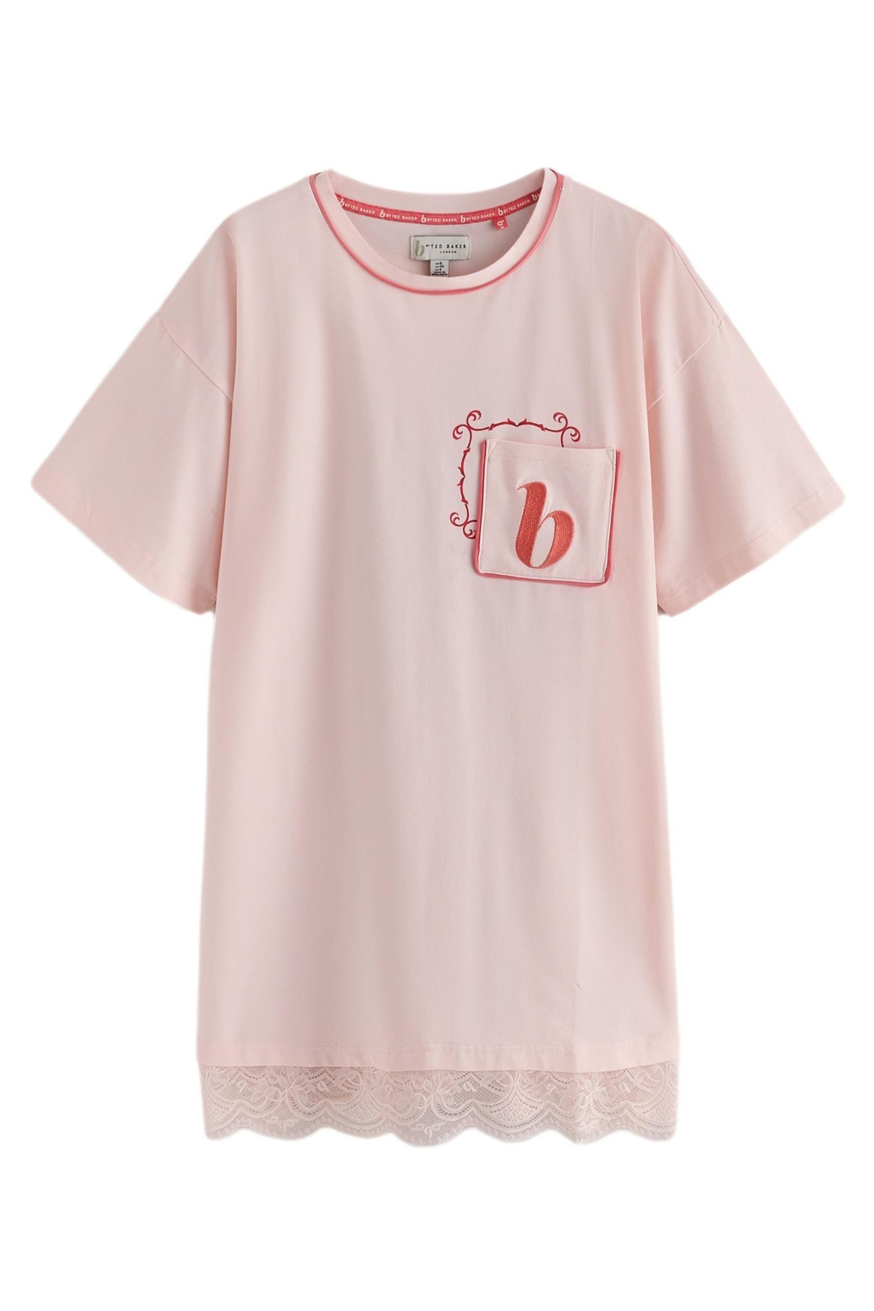 Nachthemd B by Ted Baker Baumwollnachthemd mit Spitze