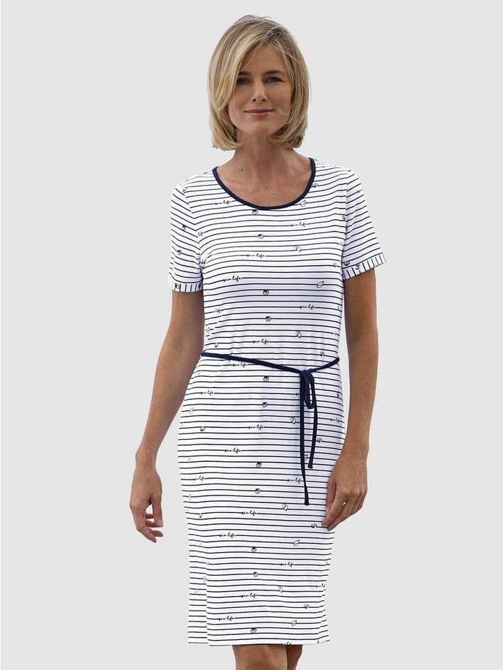 Dress In Kleid im maritimen Look in weiß