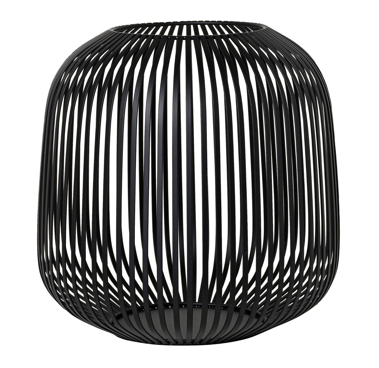 Windlicht Lito M | Ø 27 cm, H 27,5 cm Schwarz günstig online kaufen