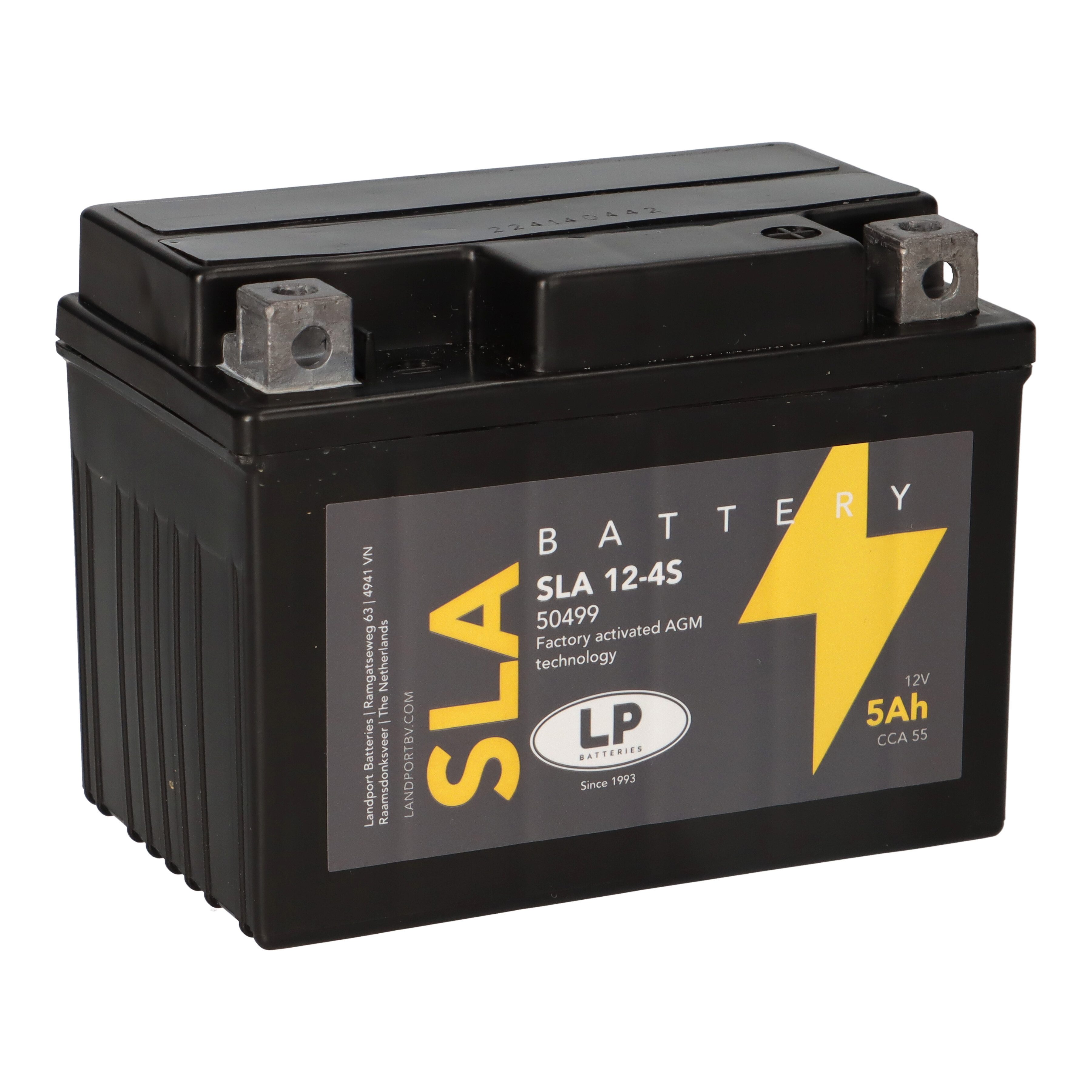 Batterie AGM SLA 12V 5Ah für Motorrad Startbatterie MS SLA 12-4S Bleiakkus
