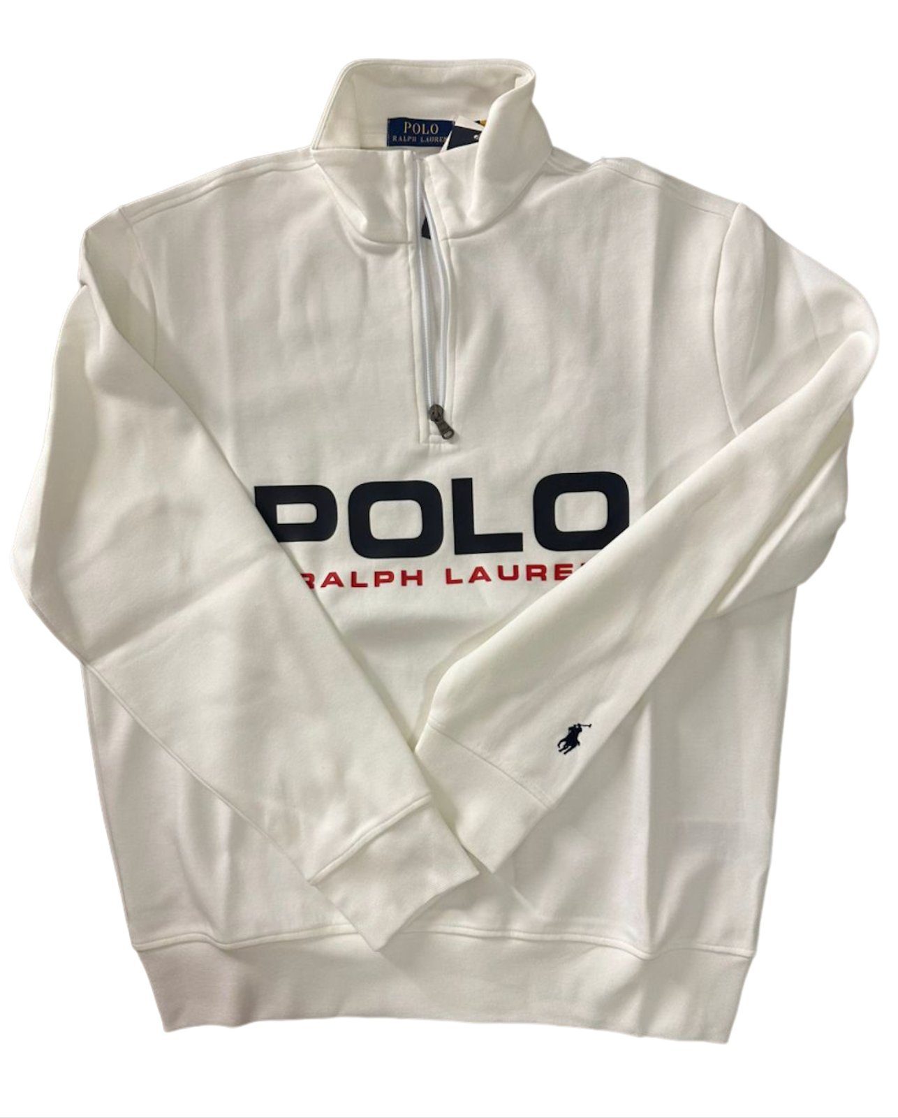 Ralph Lauren Sweatshirt POLO RALPH LAUREN Double Knit Tech Jumper Troyer Mock Sweatshirt Pullo